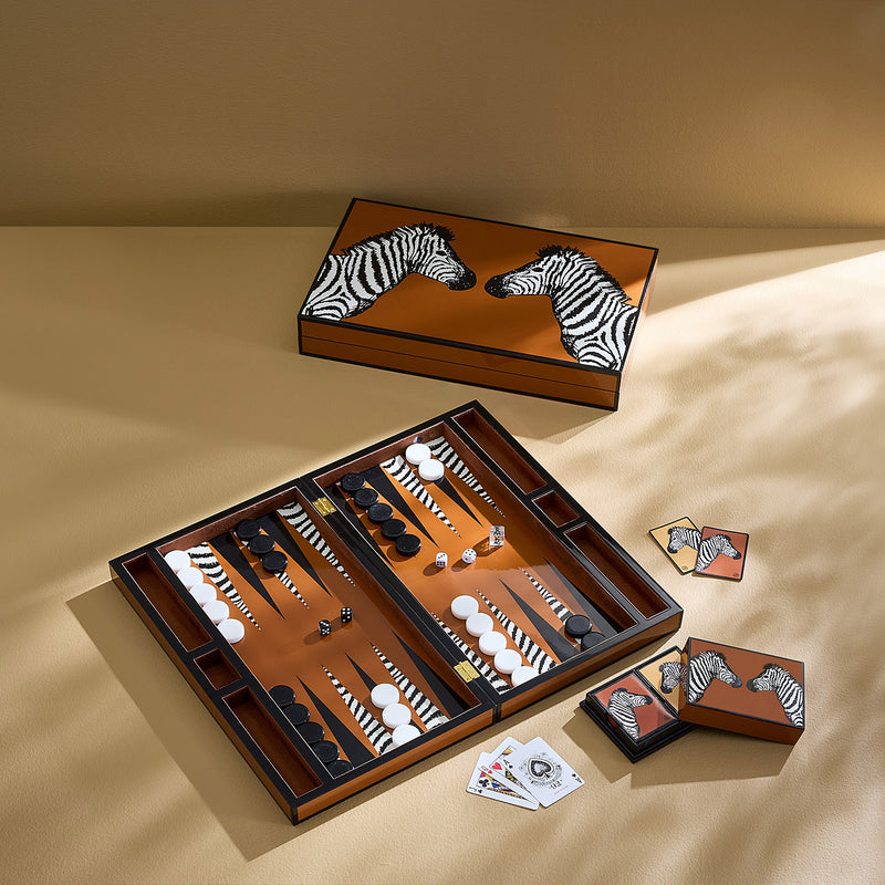 Jonathan Adler Zebra Backgammon Set