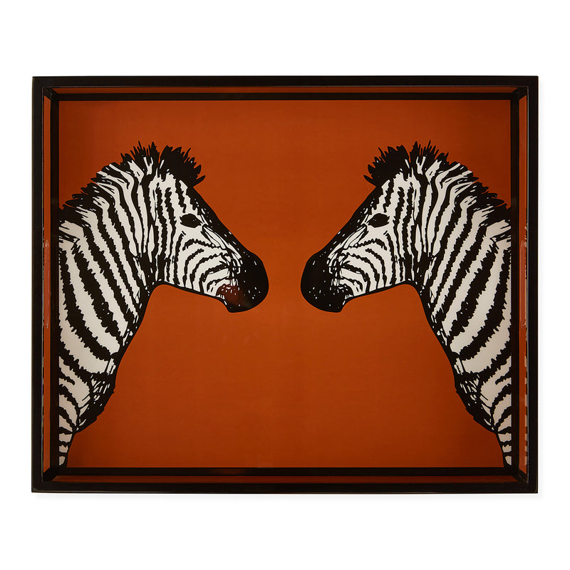 Jonathan Adler Zebra Lacquer Tray