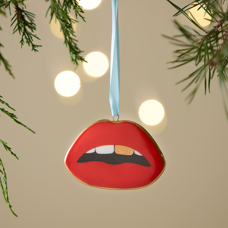 Jonathan Adler Lips Ornament