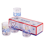 Jonathan Adler Jet Set Glassware Set of 4