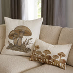 Jonathan Adler Botanist Mushrooms Large Beaded Pillow