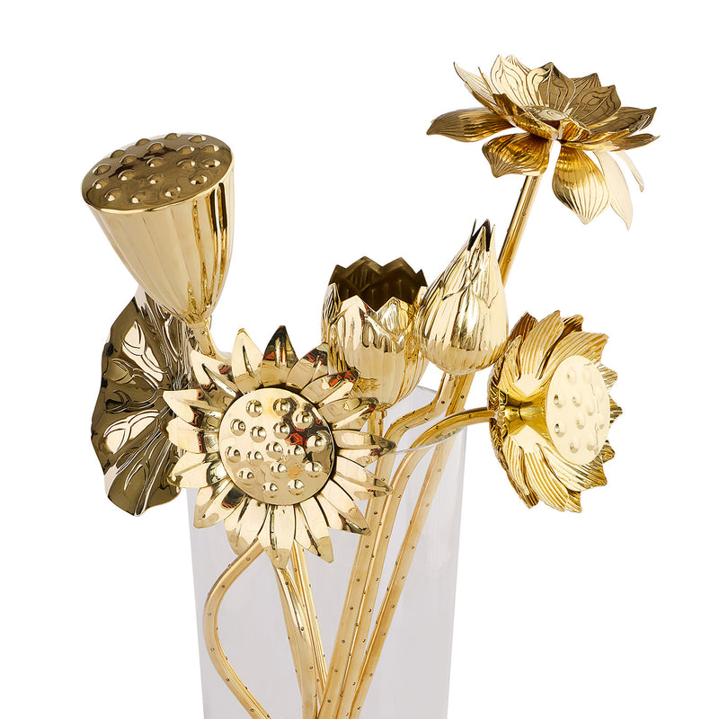 Jonathan Adler Brass Flower Bouquet