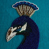 Jonathan Adler Peacock Beaded Pillow