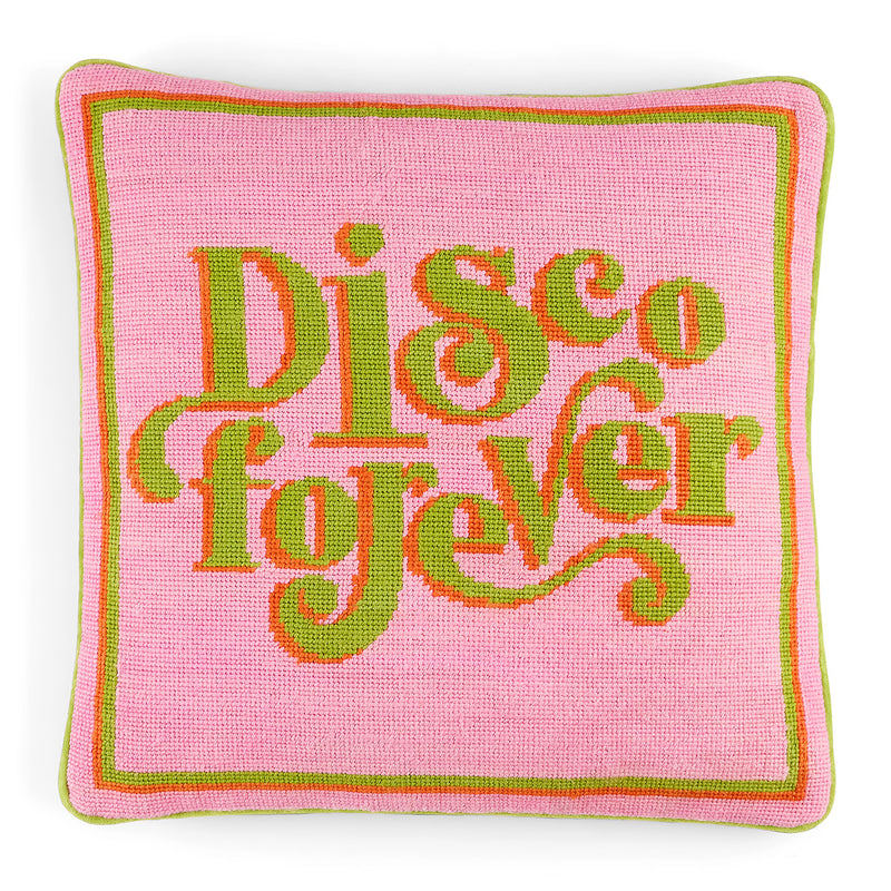 Jonathan Adler Disco Forever Needlepoint Pillow