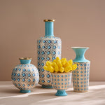 Jonathan Adler Basketweave Round Vase