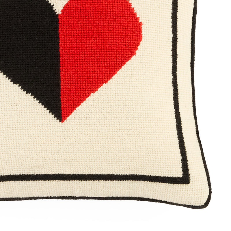 Jonathan Adler Hearts Needlepoint Pillow