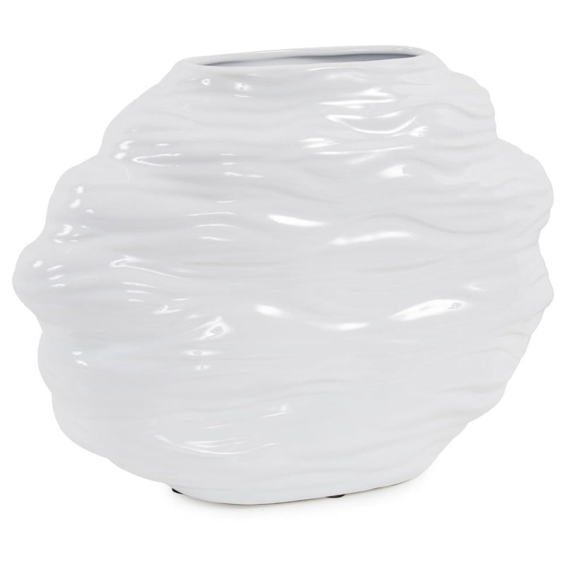 Ebb Glossy White Vase