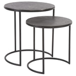 Metal Round Nesting Table Set of 2