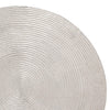 Raw Silver Spiral Top Accent Table