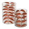 Copper Leaves Votive Set of 2