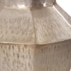 Etched Crossways Faceted Vase