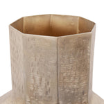 Etched Crossways Faceted Vase