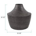 Etched Crossways Curved Neck Small Vase