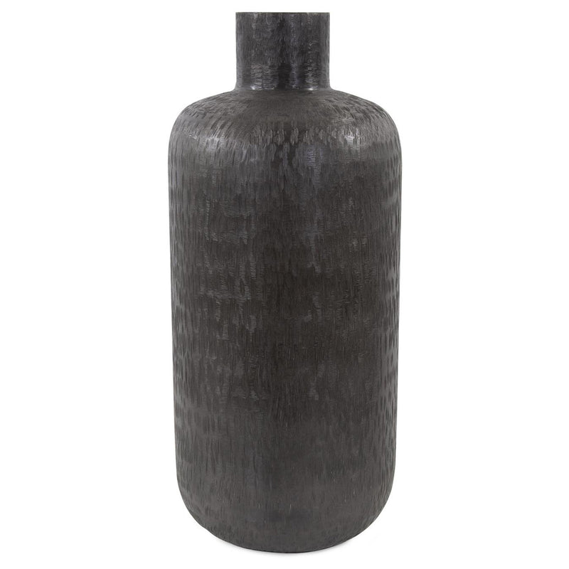 Etched Crossways Neck Bottle Vase