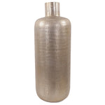 Etched Crossways Neck Bottle Large Vase