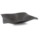 Etched Crossways Wavy Edged Bowl