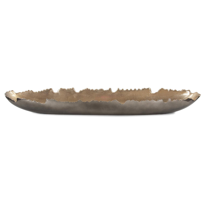 Baniff Jagged Edged Shallow Oval Bowl