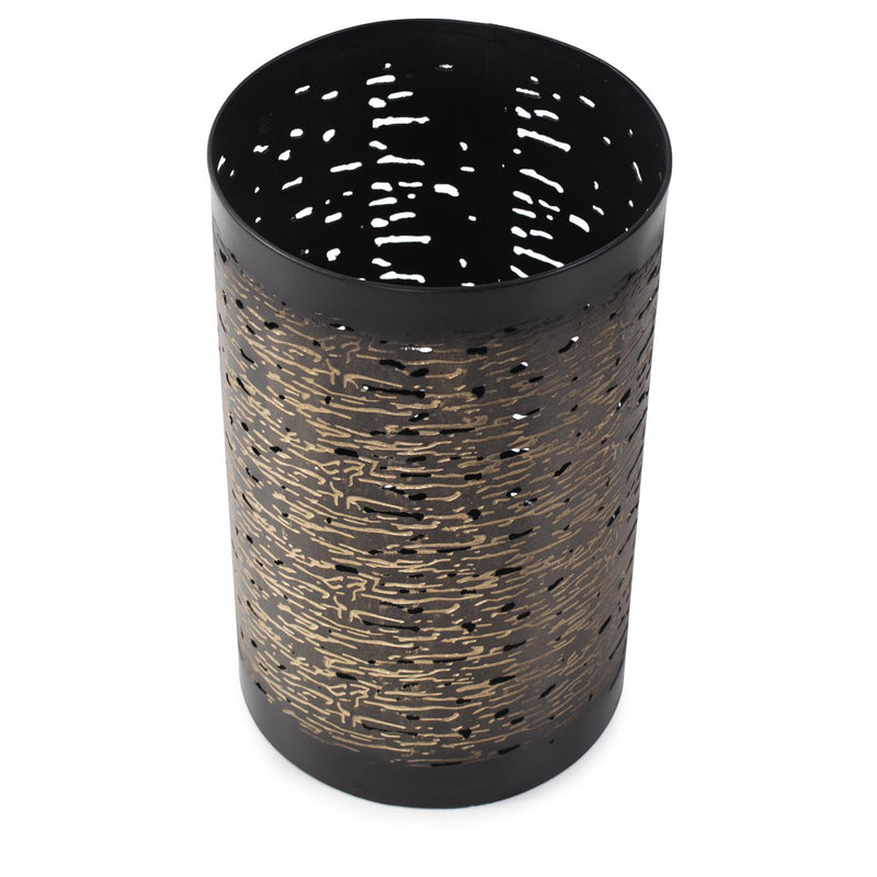 Golden Thread Cylindrical Medium Candle Holder