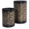 Golden Thread Cylindrical Medium Candle Holder