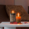 Golden Thread Cylindrical Medium Candle Holder