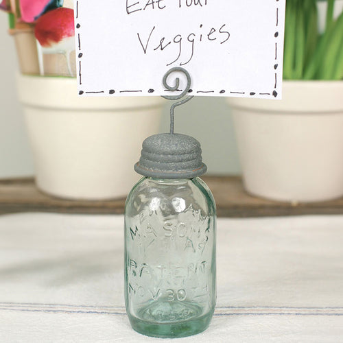 Mason Jar Place Card Holder Set of 4