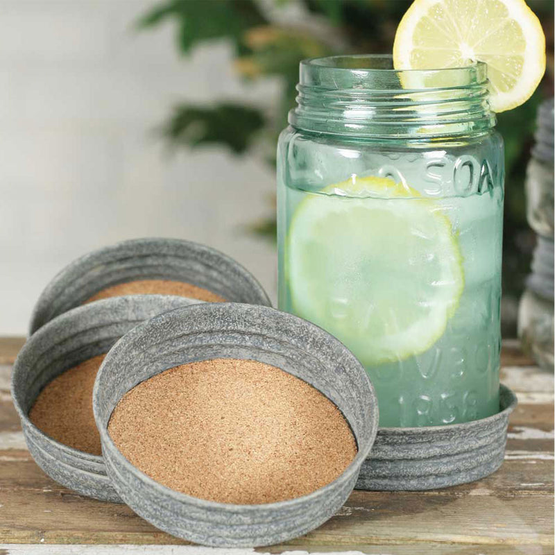 Mason Jar Lid Coaster Set of 4