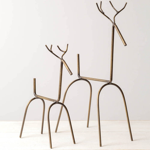 Modern Reindeer Set of 2