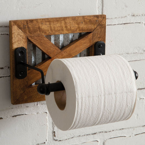 Barn Door Toilet Paper Holder