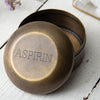 Antique Brass Aspirin Pill Box