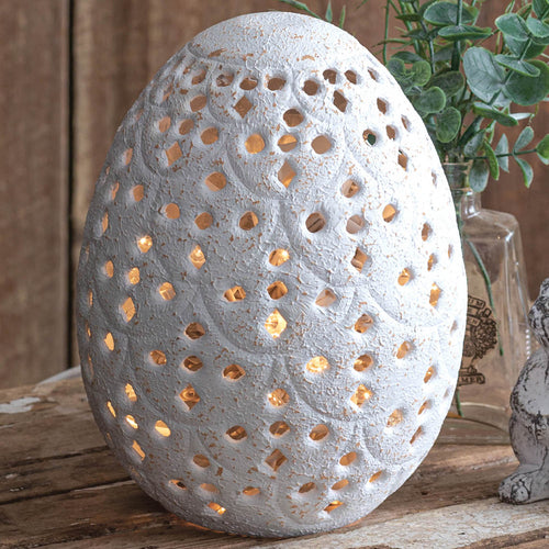 Perforated Tabletop Egg Sculpture