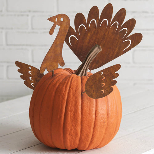 Turkey Pumpkin Decorating Picks