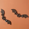 Rustic Metal Bat Wall Decor Set of 4