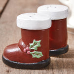 Santa's Boots Salt & Pepper Shaker Set