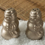 Polished Snowmen Salt and Pepper Shakers