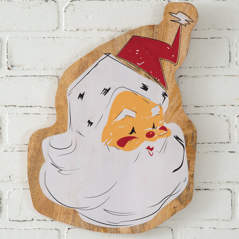 Vintage-Inspired Santa Wall Art