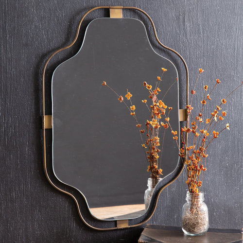 Powder Room Notched Corner Wall Mirror