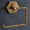 Antique Brass Towel Holder Set of 2