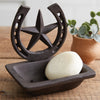 Western Horseshoe and Star Soap Dish