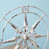 Compass Distressed Tabletop Sculpture