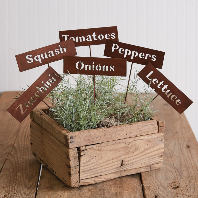 Rustic Plant Marker Set of 6