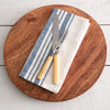 Raised Rustic Wood Charger Plate