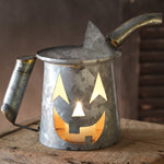 Mini Oil Can Jack-O-Lantern Candle Lantern