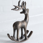 Rocking Reindeer Tabletop Sculpture