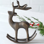 Rocking Reindeer Tabletop Sculpture