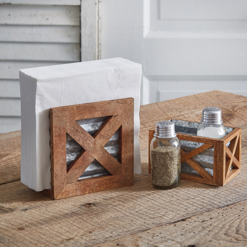 Barn Door Salt and Pepper Holder