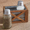 Barn Door Salt and Pepper Holder