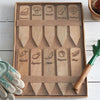 Vegetable Wood Garden Marker Set of 10