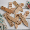 Vegetable Wood Garden Marker Set of 10