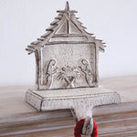 Cast Iron Nativity Stocking Holder