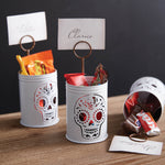 Sugar Skull Luminary Place Card Holder  Set of 4